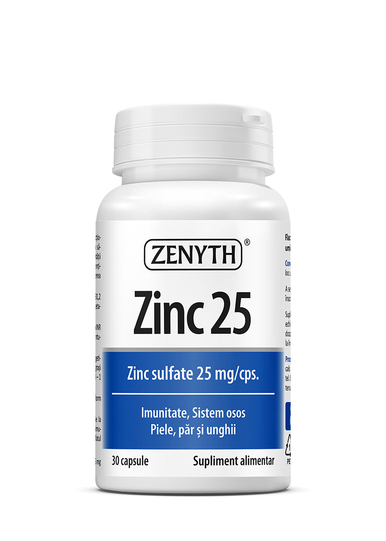 Zinc 25 mg, 30 capsule