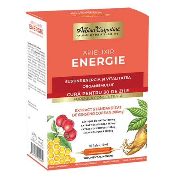 Apielixir energie x 30 fiole
