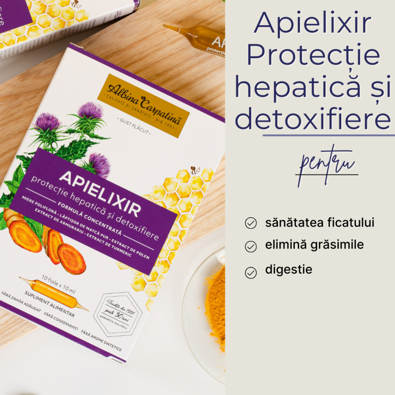 Apielixir protecție hepatică și detoxifiere fiole