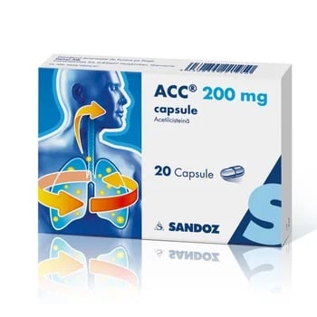 ACC 200mg, 20 capsule, Sandoz
