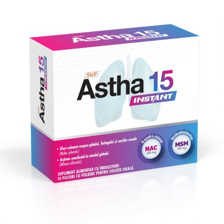 ASTHA 15 INSTANT 10 PLICURI SUN WAVE PHARMA