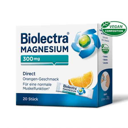 BIOLECTRA MAGNEZIU 300 MG DIRECT CU AROMA DE LAMAIE 20 PLICURI HERMES