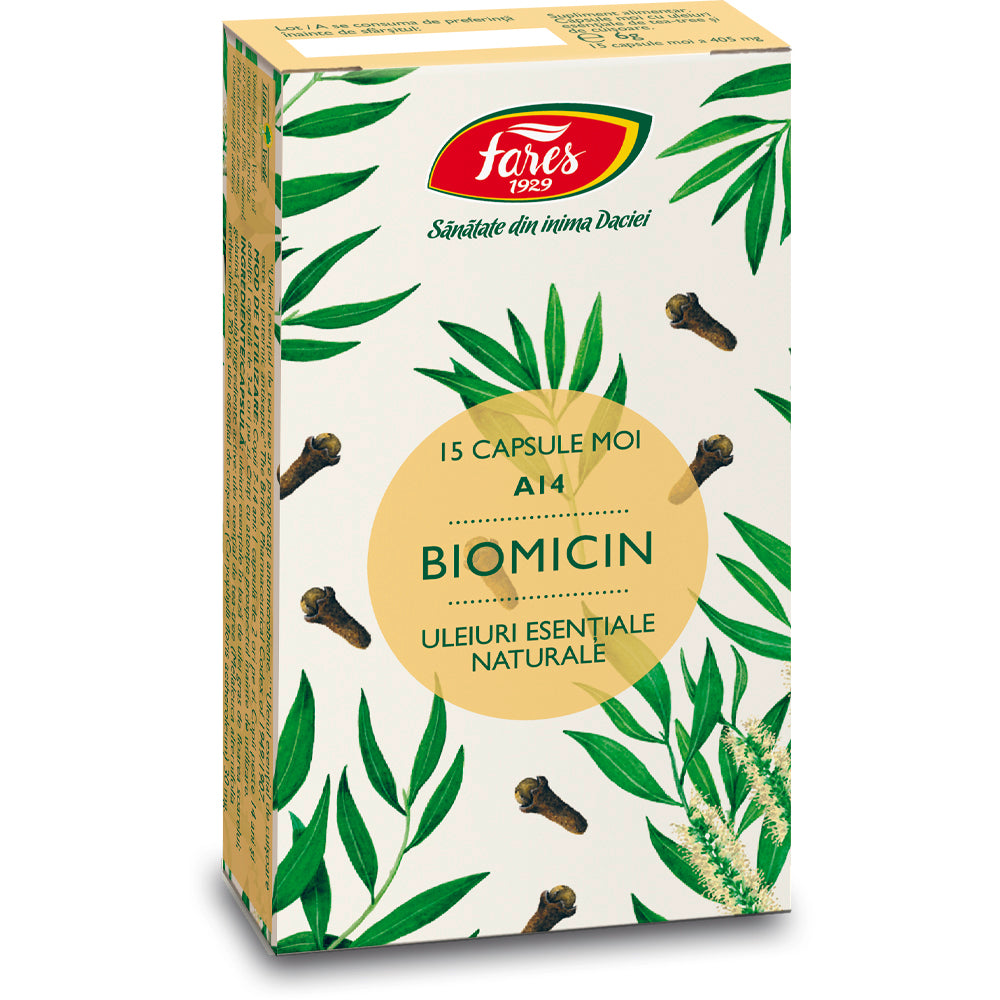 BIOMICIN ANTIBIOTIC NATURAL A14 15 CAPSULE FARES
