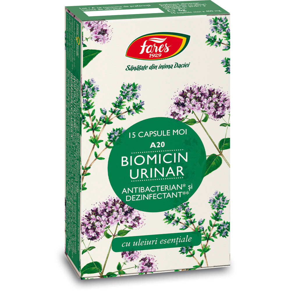 BIOMICIN URINAR A20 15 CAPSULE MOI FARES