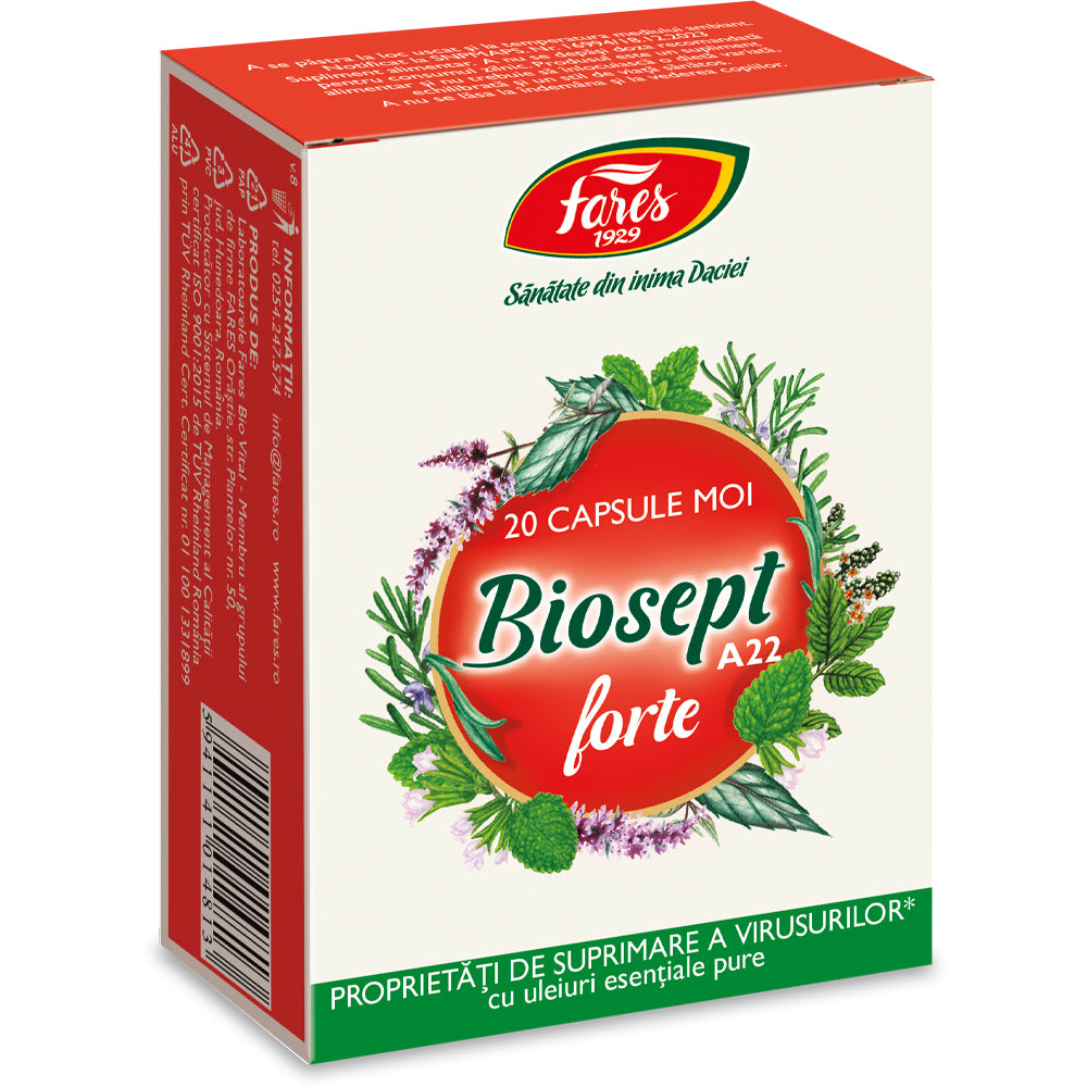 BIOSEPT FORTE A22 20 CAPSULE FARES