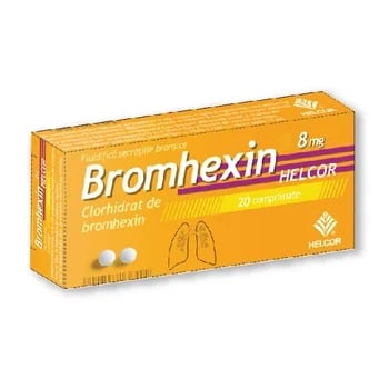 Bromhexin 8mg, 20 comprimate, Helcor