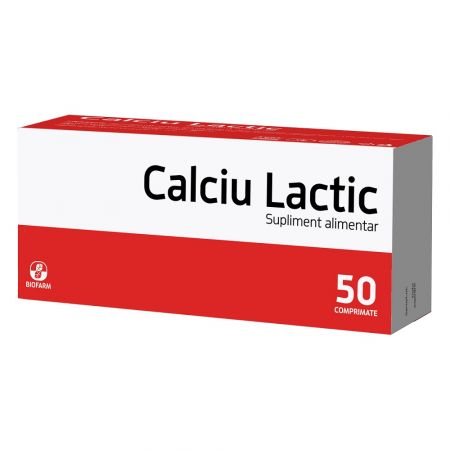 CALCIU LACTIC 50 COMPRIMATE BIOFARM