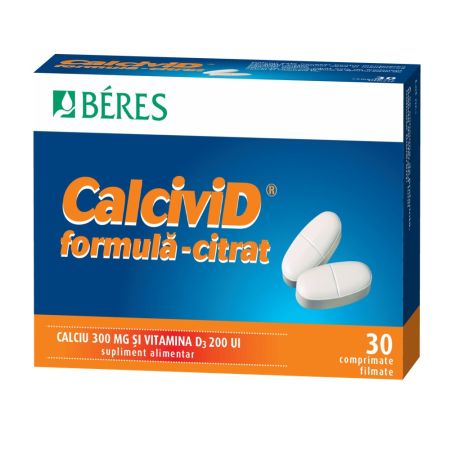 CALCIVID FORMULA CITRAT 30 COMPRIMATE BERES PHARMACEUTICALS CO