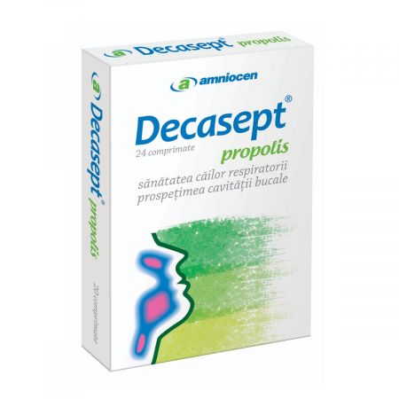 DECASEPT PROPOLIS 24 COMPRIMATE AMNIOCEN