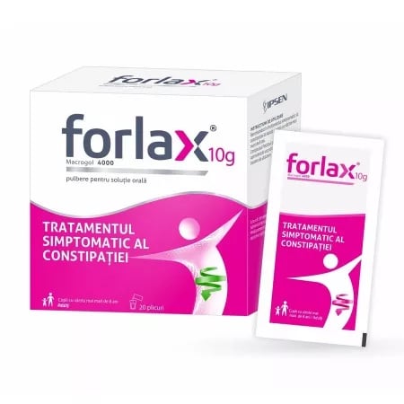 Forlax 10g pulbere pentru soluţie orală, 20 plicuri, Ipsen