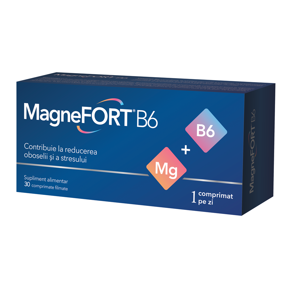MAGNEFORT B6, 30 COMPRIMATE, BIOFARM