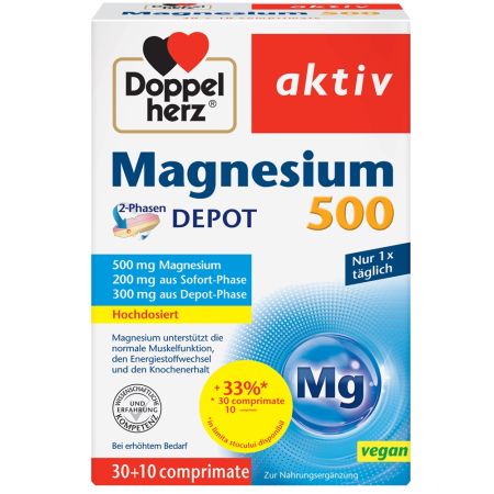 MAGNEZIU 500 MG 30 COMPRIMATE DOPPELHERZ