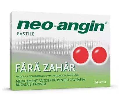 Neo-Angin fara zahar x 24cp de supt