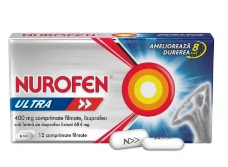Nurofen Ultra 400mg, 12 comprimate filmate, Reckitt