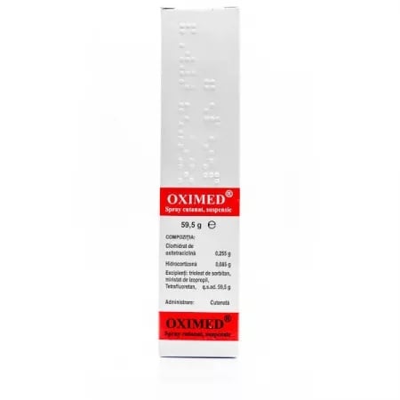 Oximed spray cutanat, 59,5g, Mebra