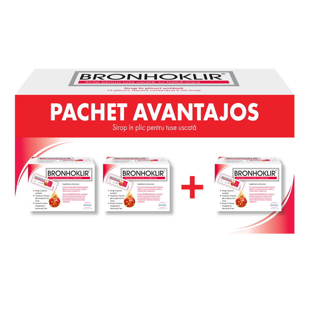 BRONHOKLIR SIROP TUSE USCATA 15 PLICURI STADA