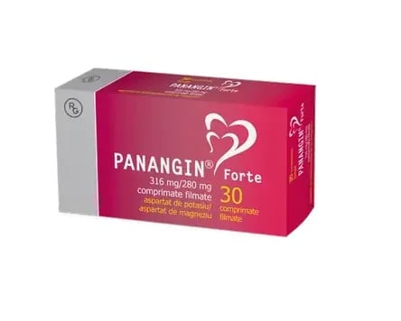 Panangin Forte 316mg/280mg, 30 comprimate filmate, Gedeon Richter