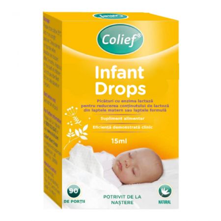 PICATURI CU LACTAZA PENTRU COLICI INFANT DROPS 15 ML COLIEF
