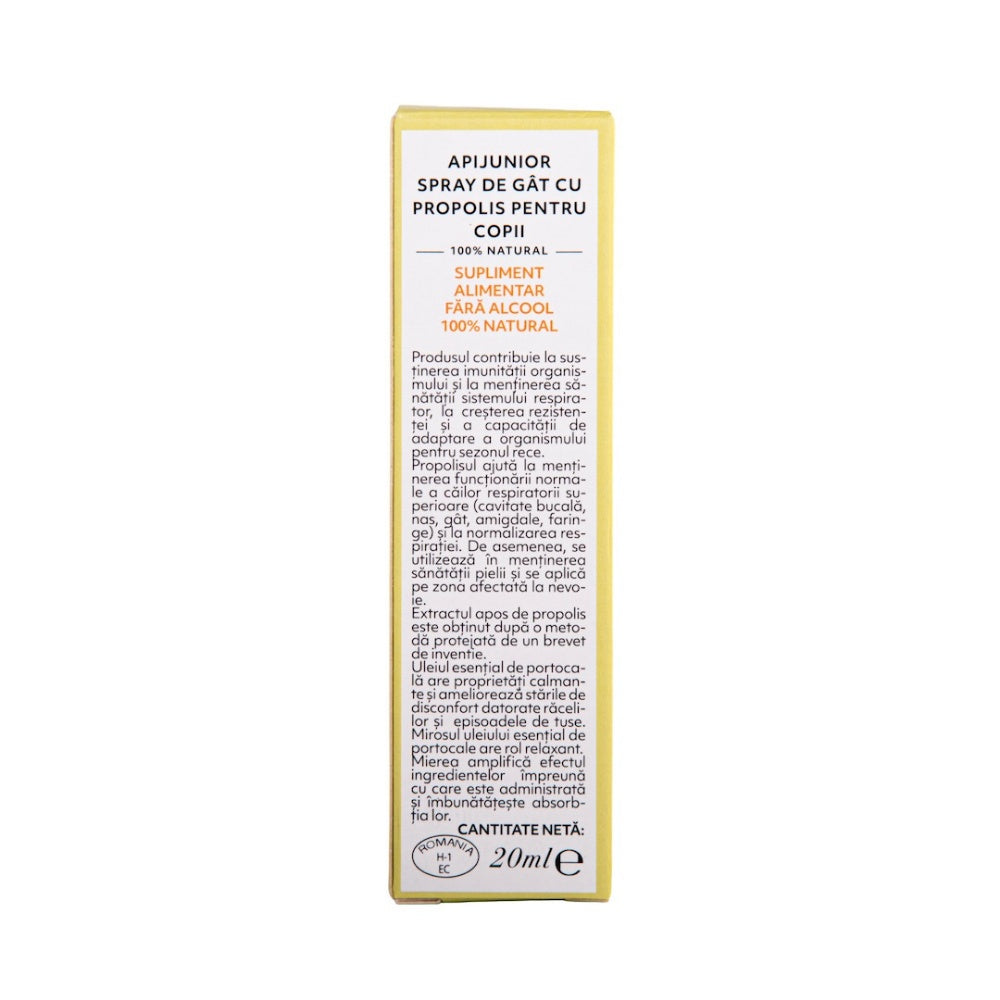 Spray de gât cu propolis ApiJunior, 20 ml