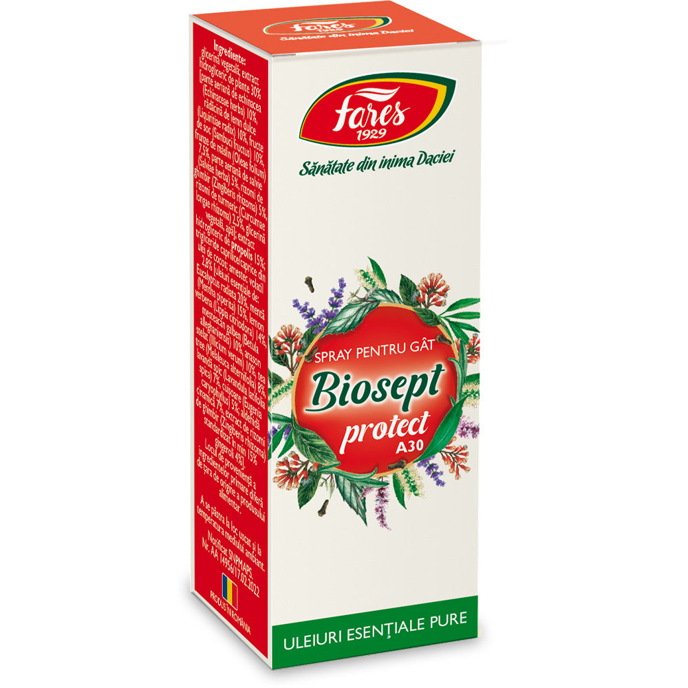 SPRAY PENTRU GAT A 30 BIOSEPT 20 ML FARES