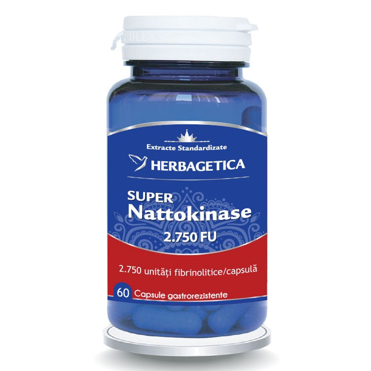 SUPER NATTOKINASE 2750 FU 60 CAPSULE HERBAGETICA