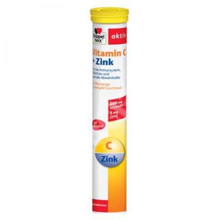 VITAMINA C + ZINC AKTIV 15 COMPRIMATE EFERVESCENTE DOPPELHERZ