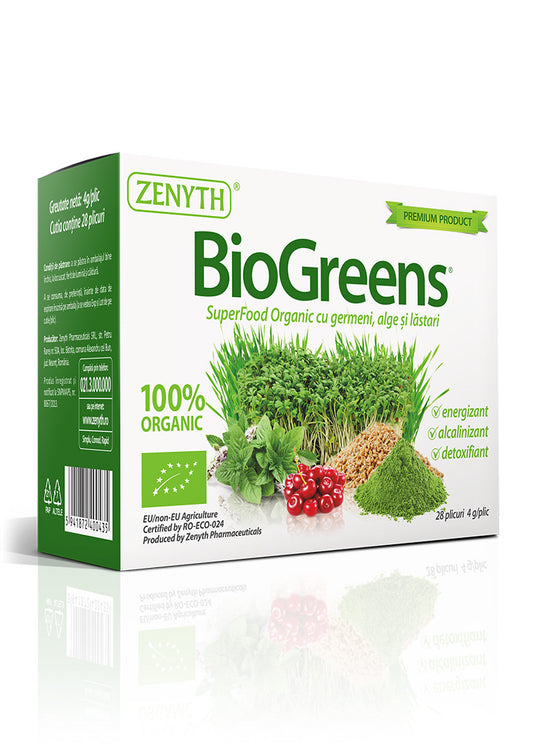 BioGreens, 28 plicuri x 4 g