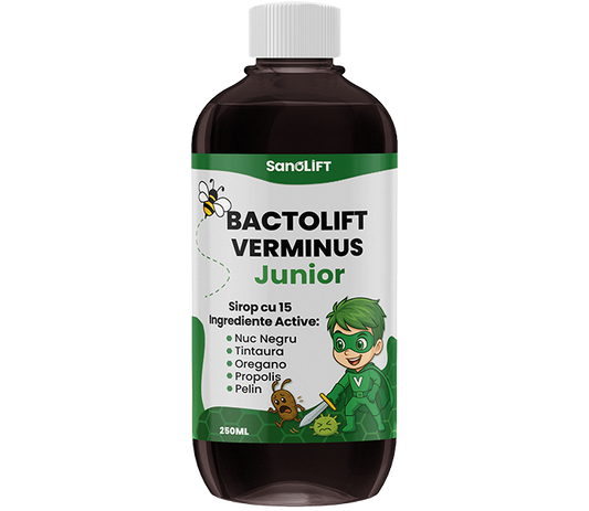 BactoLift Verminus Junior – Sirop pentru Paraziti Intestinali la Copii x 250ml