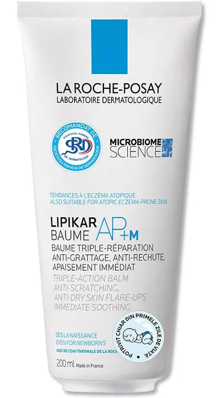 Balsam cu tripla actiune impotriva puseurilor de uscaciune a pielii AP+M Lipikar Baume, 200ml, La Roche Posay
