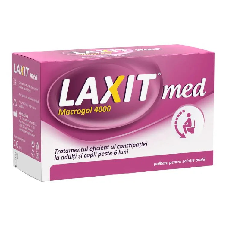 Laxativ sub forma de pulbere pentru solutie orala Laxit Med, 20 plicuri, Fiterman