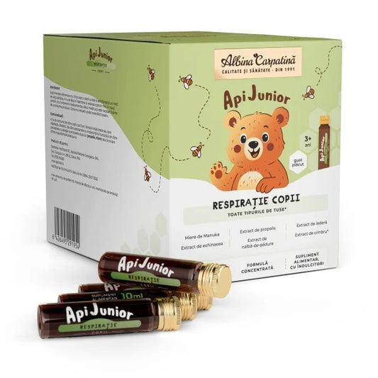 ApiJunior Respiratie x 30 fiole, Albina Carpatină