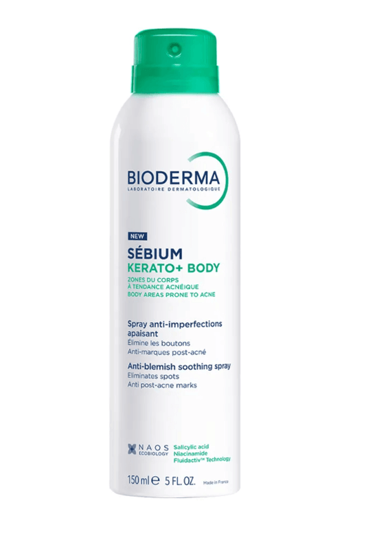 Spray de corp calmant anti-imperfectiuni Kerato+ Sebium, 150ml, Bioderma