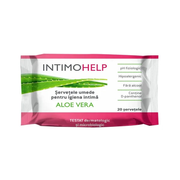 Intimohelp servețele umede pentru igiena intima x 20 bucati, Zdrovit