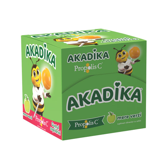 ACADELE CU AROMA DE MERE VERZI AKADIKA PROPOLIS C 50 BUCATI FITERMAN PHARMA