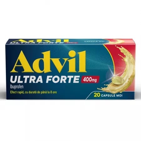 Advil Ultra Forte 400mg, 20 capsule moi, Gsk