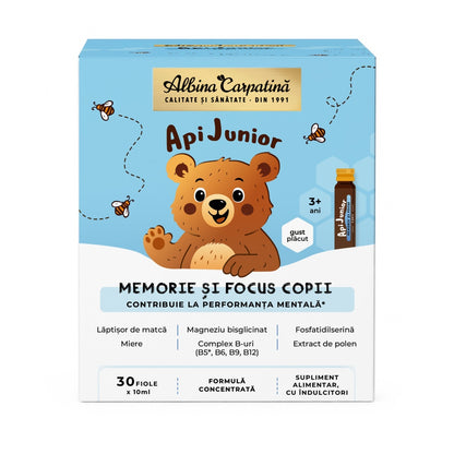 ApiJunior Memorie și Focus pentru copii, 30 fiole