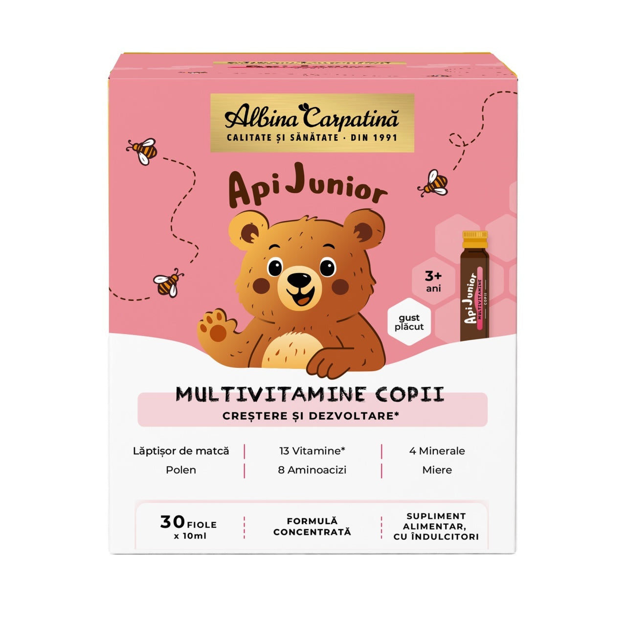 ApiJunior Multivitamine pentru copii, 30 fiole