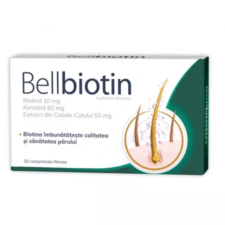 BELLBIOTIN, 30 COMPRIMATE FILMATE, ZDROVIT