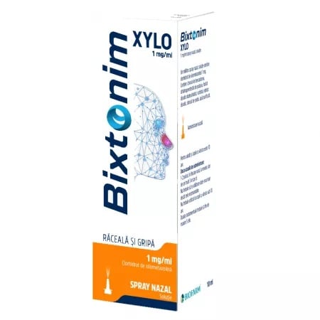 Bixtonim Xylo spray nazal adulti 1mg/ml, 10ml, Biofarm