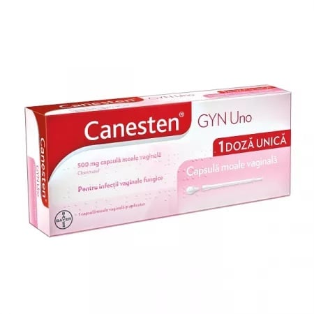 Canesten Gyn Uno 500mg, 1 capsula vaginala, Bayer