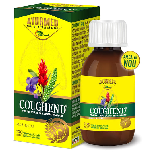 COUGHEND SIROP FARA ZAHAR 100 ML AYURMED