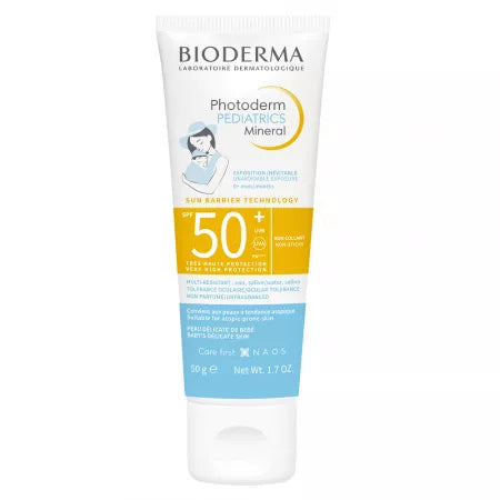 CREMA MINERALA PROTECTIE SOLARA PENTRU COPII PHOTODERM PEDIATRICS, SPF 50+, 50G, BIODERMA