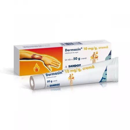 Dermazin crema 10mg/g, 50g, Sandoz