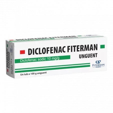 Diclofenac 10mg/g unguent, 100g, Fiterman