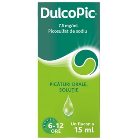Dulcopic 7,5mg/ml picaturi orale solutie, 15ml, Opella