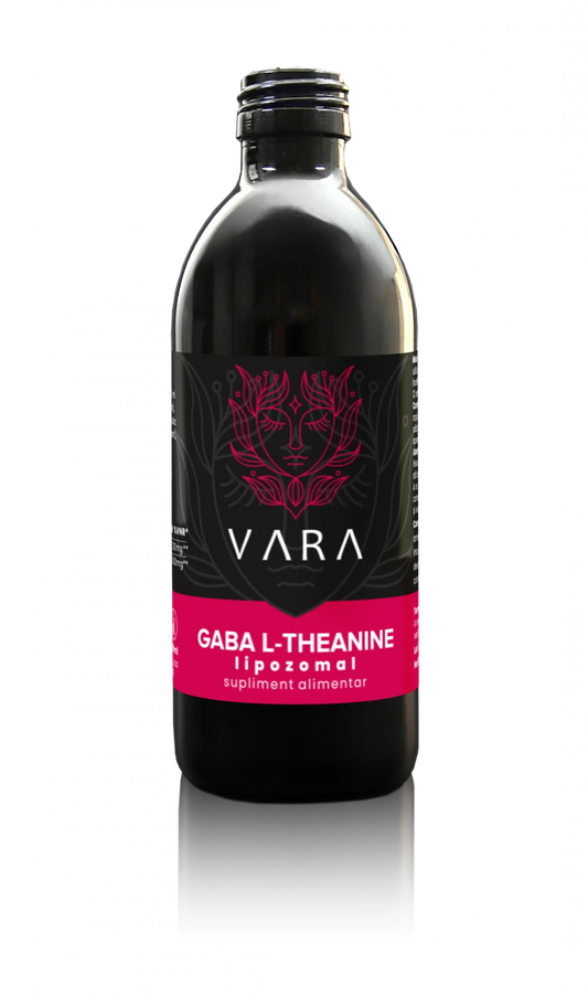 Gaba L-theanine Lipozomal -formula Premium - Drogheria Vara - 250 ml -Cirese(Anxietati/Atac de panica/ADHD/Burnout/Insomnii)
