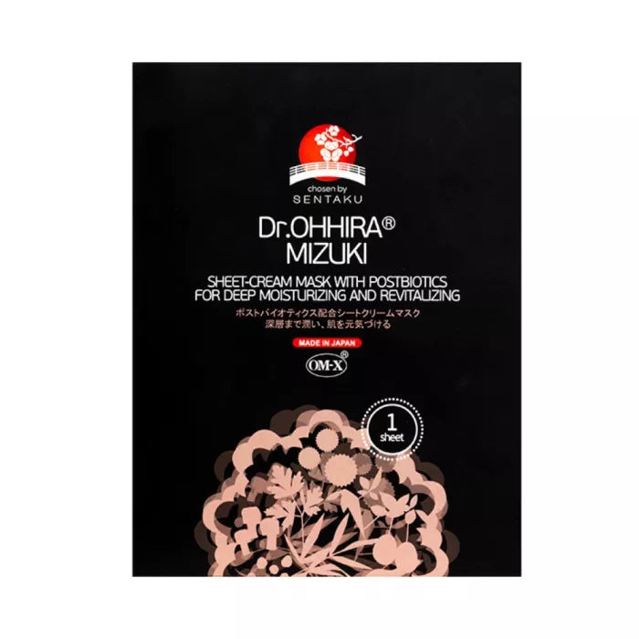 Dr.Ohhira® masca de fata tip servetel MIZUKI cu probiotice, (1 buc)