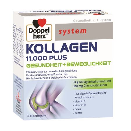 KOLLAGEN 11.000 PLUS, 10 X 25 ML, DOPPELHERZ