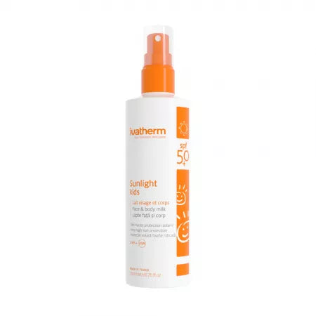 LAPTE PENTRU COPII CU PROTECTIE SOLARA SPF 50+ SUNLIGHT, 200 ML, IVATHERM