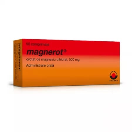 Magnerot 500mg, 50 comprimate, Worwag Pharma